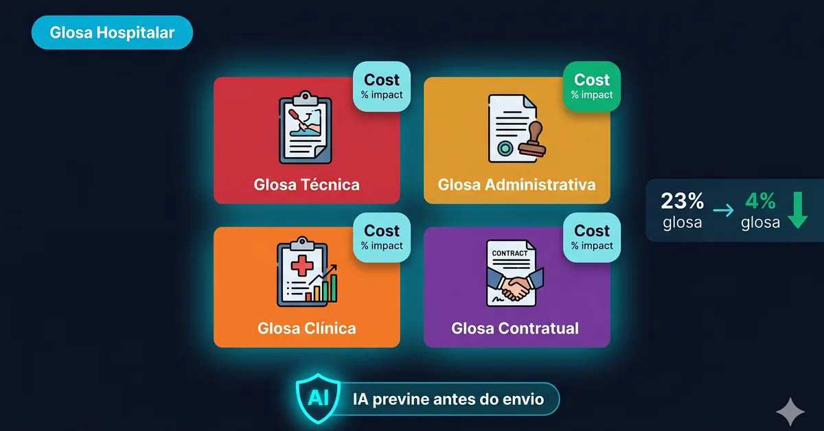 Tipos de Glosa Hospitalar:como identificar e prevenir cada um